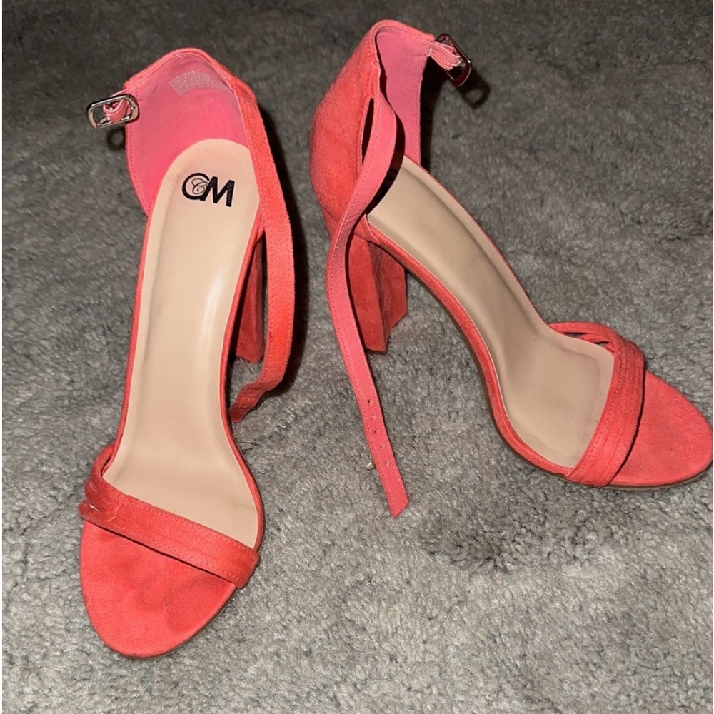 coral heels